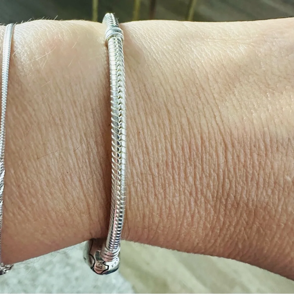 Sterling Silver 925 Pandora 7.0” Heart Bracelet Solid Brand New - Picture 7 of 8